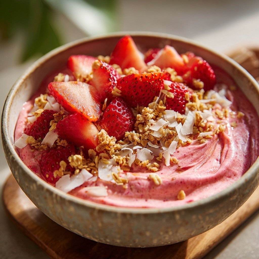 Fresh Strawberry Smoothie Bowl