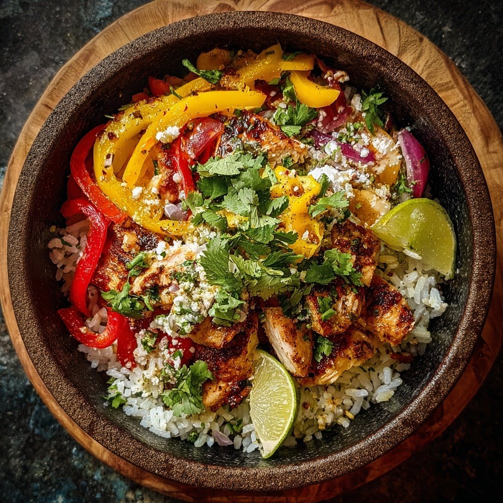 Healthy Chicken Burrito Bowl