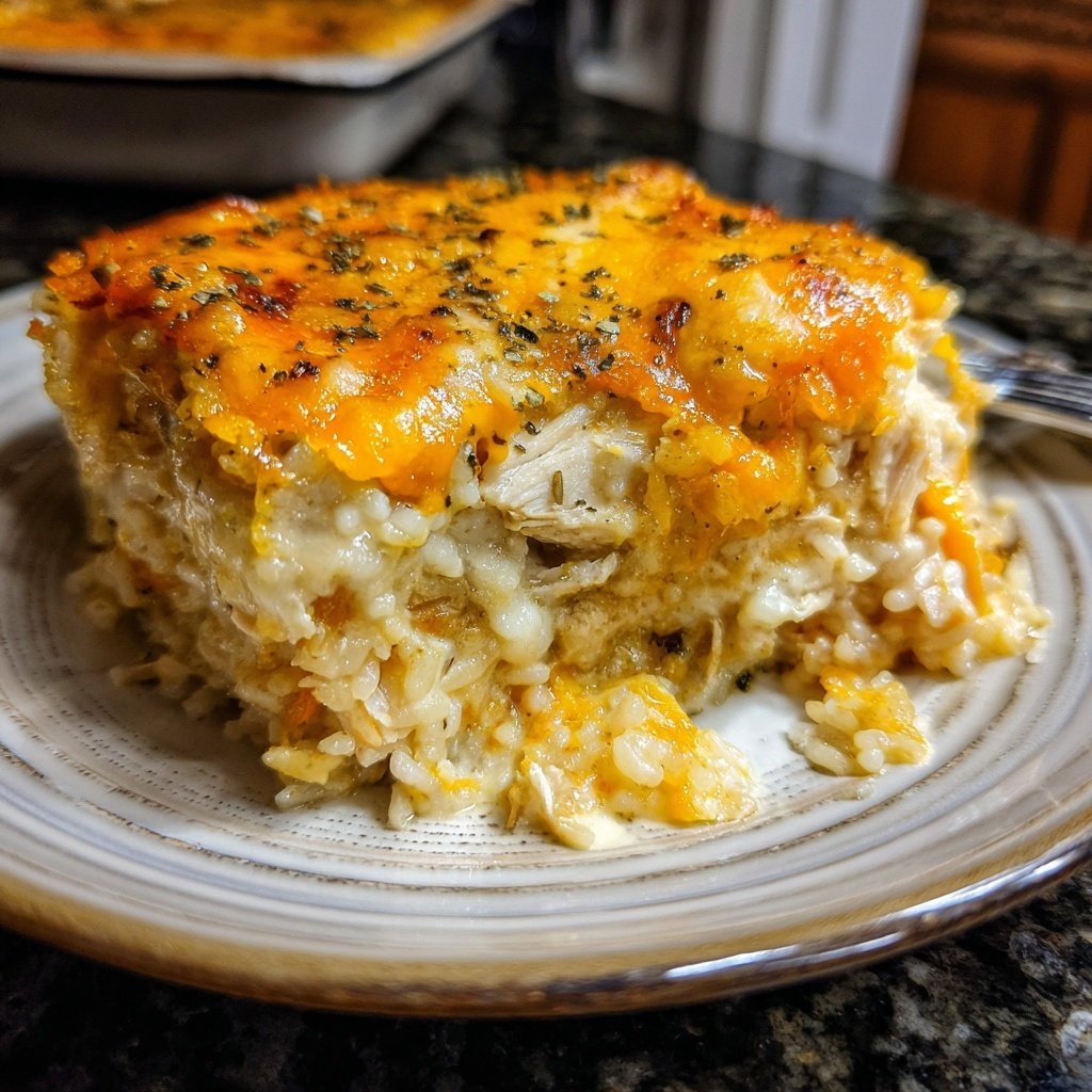 Creamy Chicken And Rice Casserole