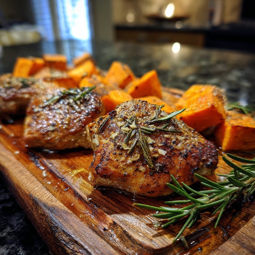 Healthy Chicken And Roasted Sweet Potatoes
