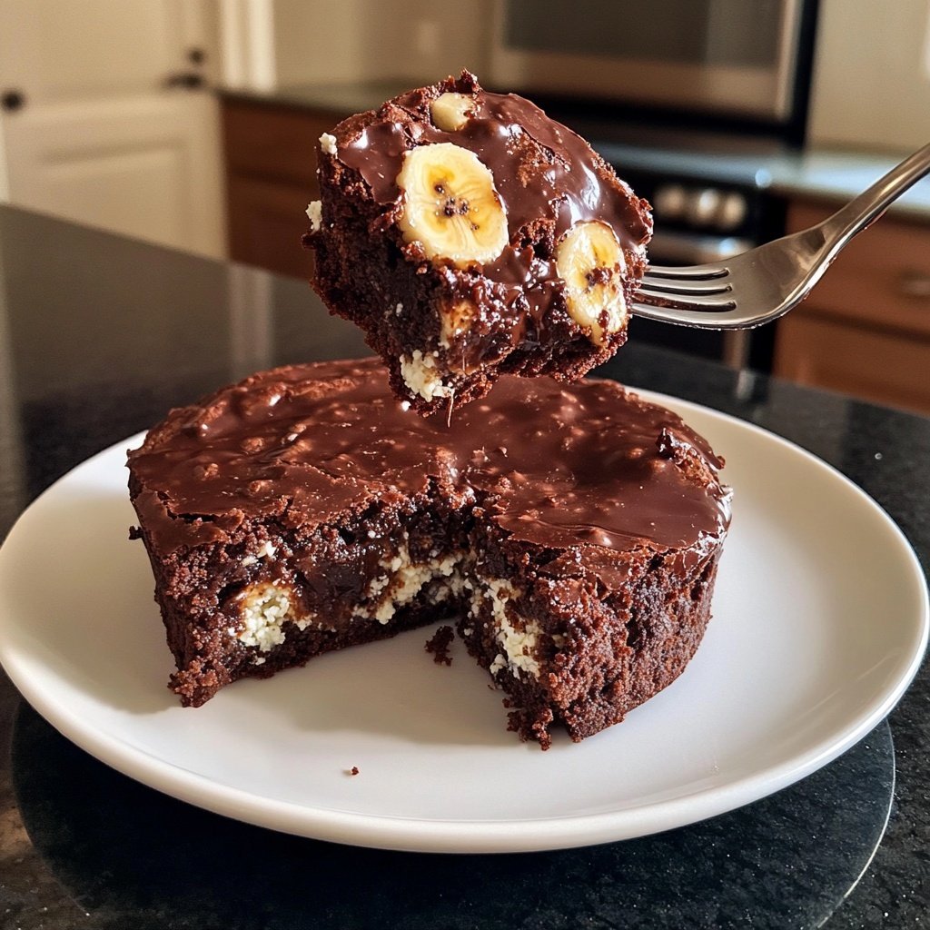 Cottage Cheese Brownies with Banana