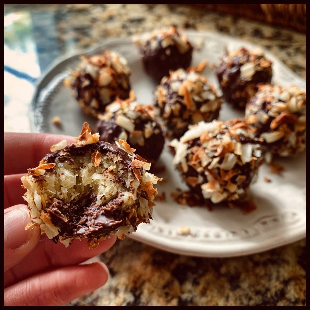 Chocolate Almond Coconut Bites