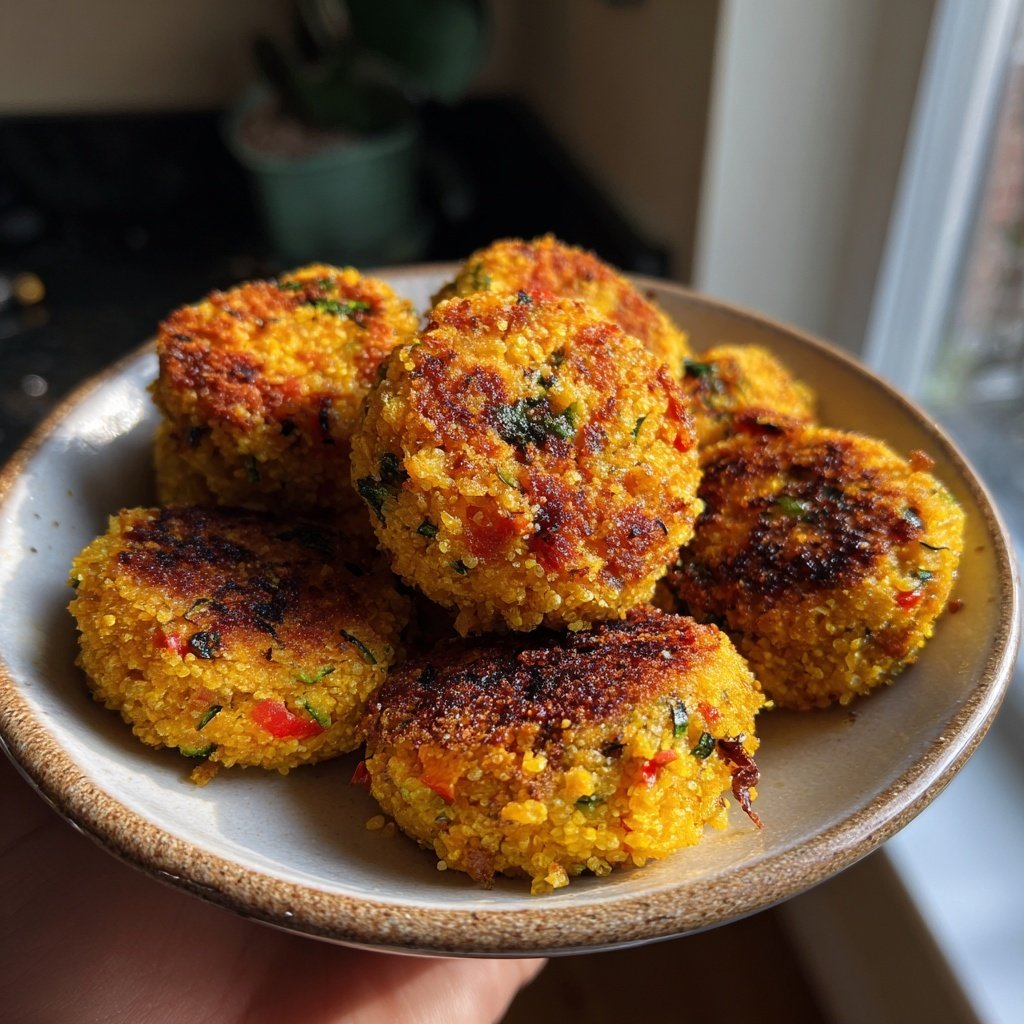 Crispy Polenta Veggie Nuggets