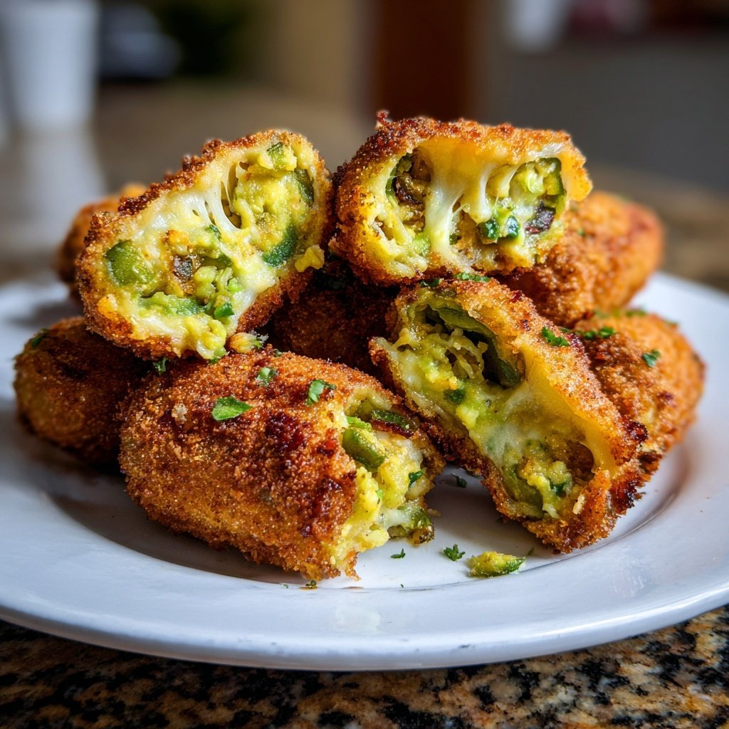 Jalapeno Poppers with Avocado Cream