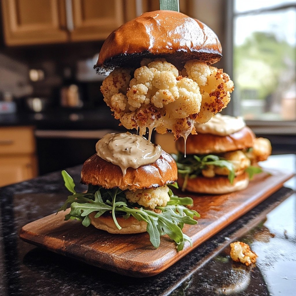 Sliders with Crispy Cauliflower