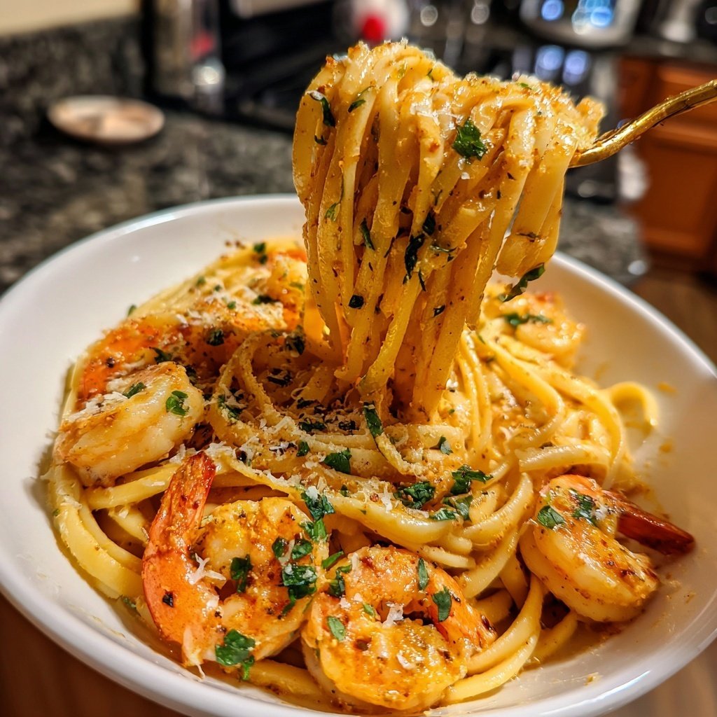 Creamy Cajun Shrimp Pasta