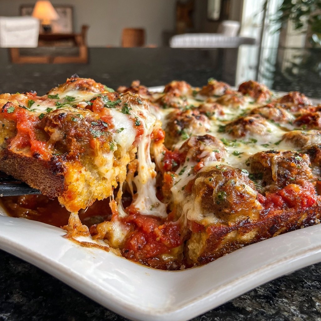 Comfort Food Meatball Casserole