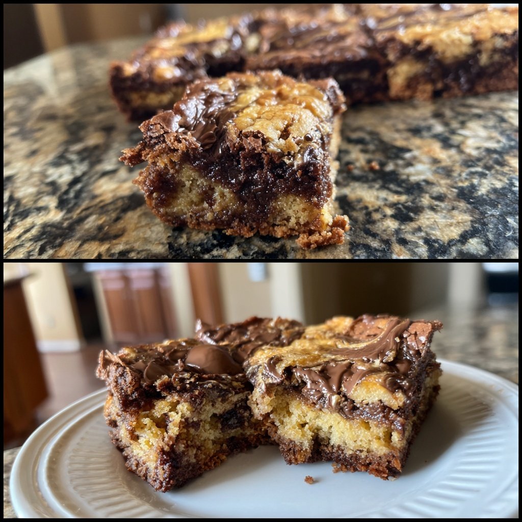 Cottage Cheese Brownies with Espresso Swirl