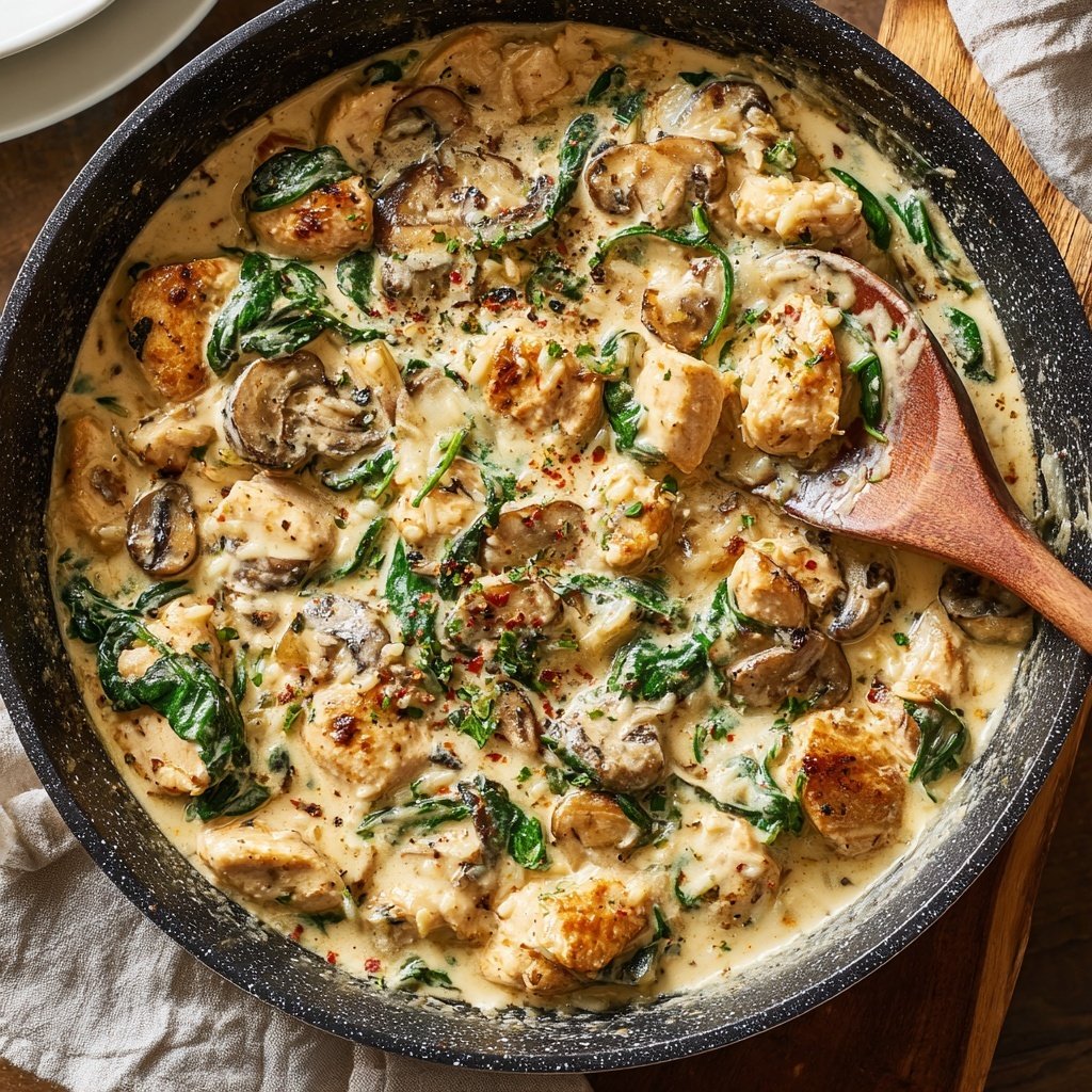Creamy Chicken Rice Skillet