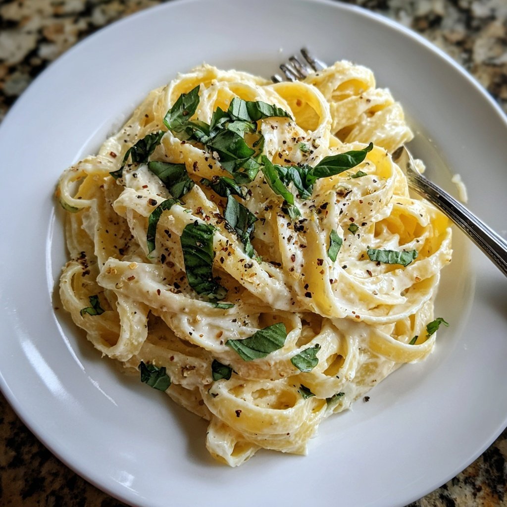 Lemon Cream Fettuccine
