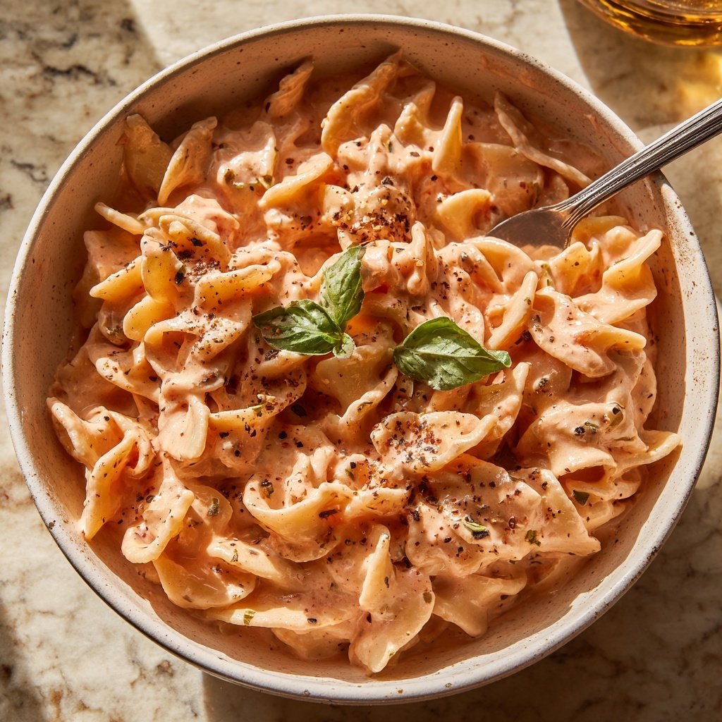 Rose Sauce Pasta with Vodka Cream