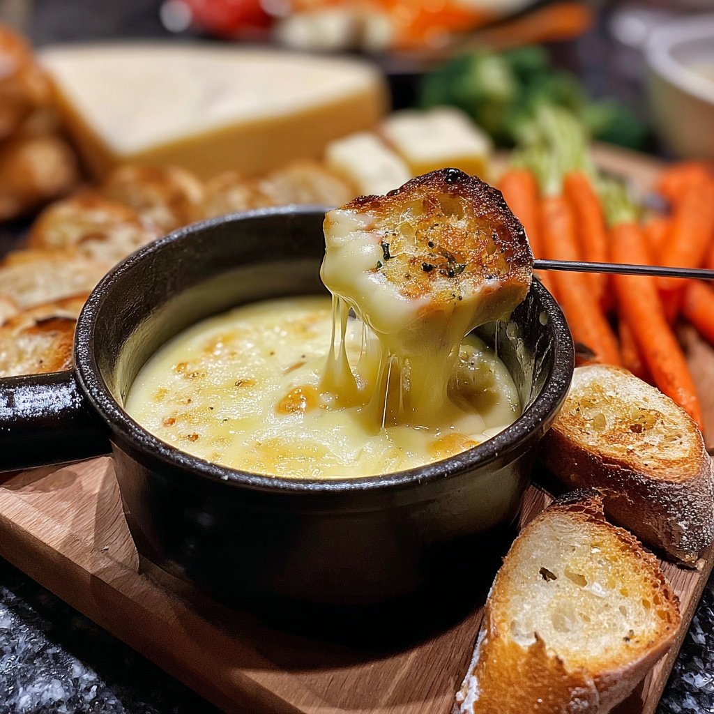 Fondue with Raclette Cheese