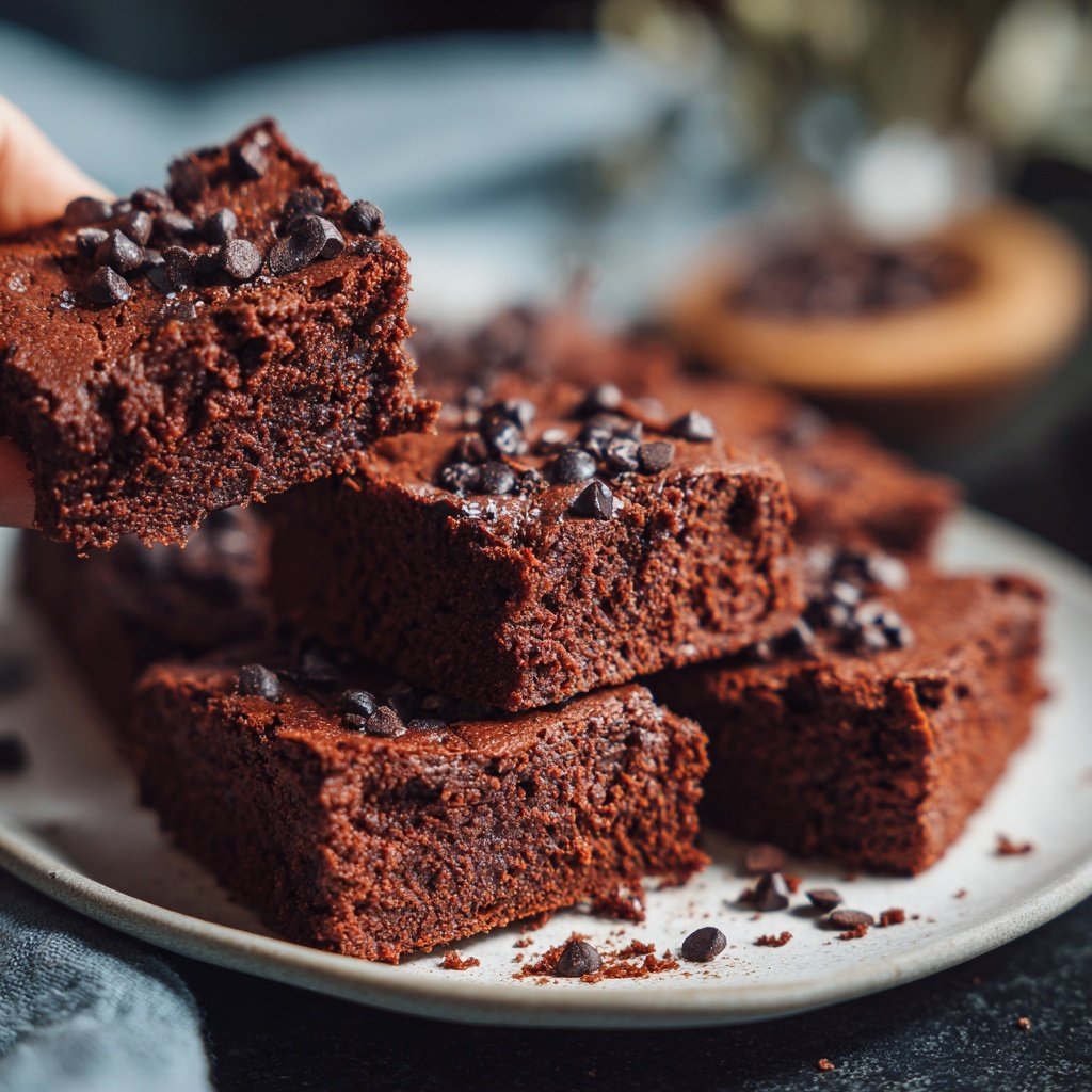 Cottage Cheese Brownies with Cocoa Nibs