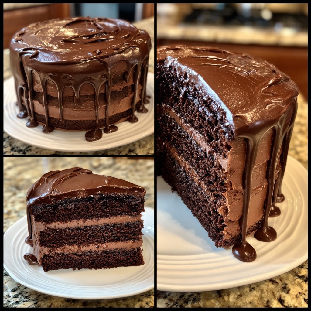 Chocolate Buttercream Birthday Cake