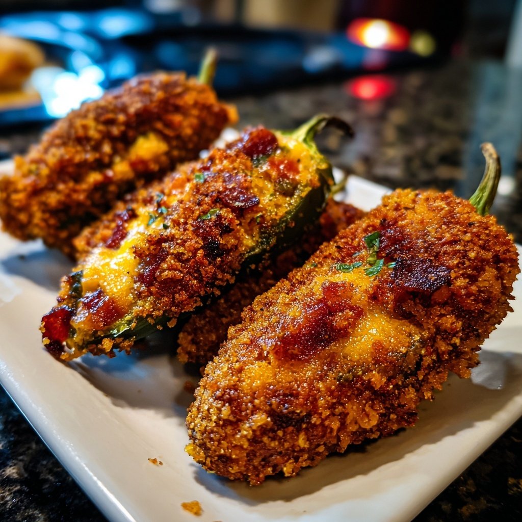 Jalapeno Poppers with Savory Crumb Topping