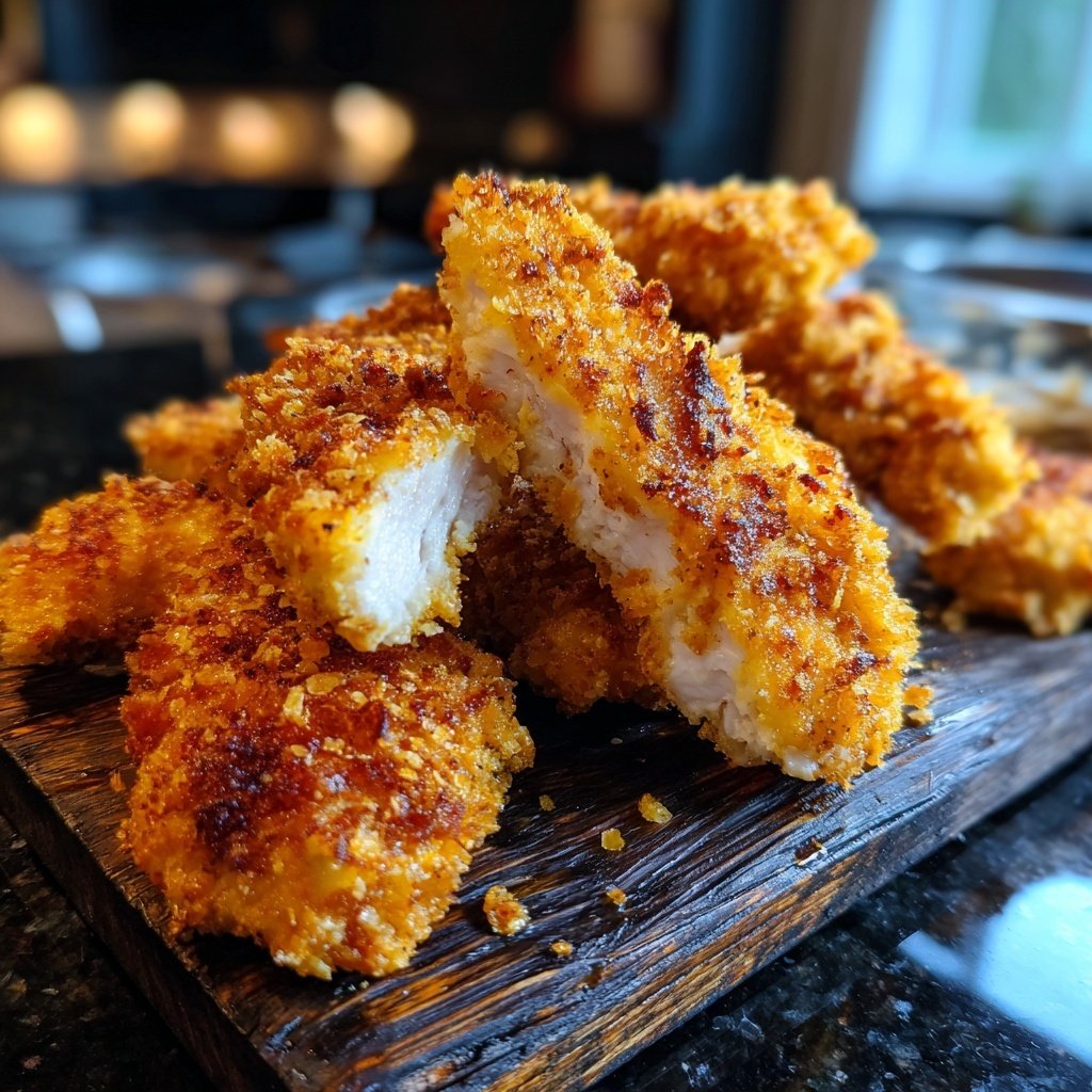 Crispy Oven Fried Chicken Tenders