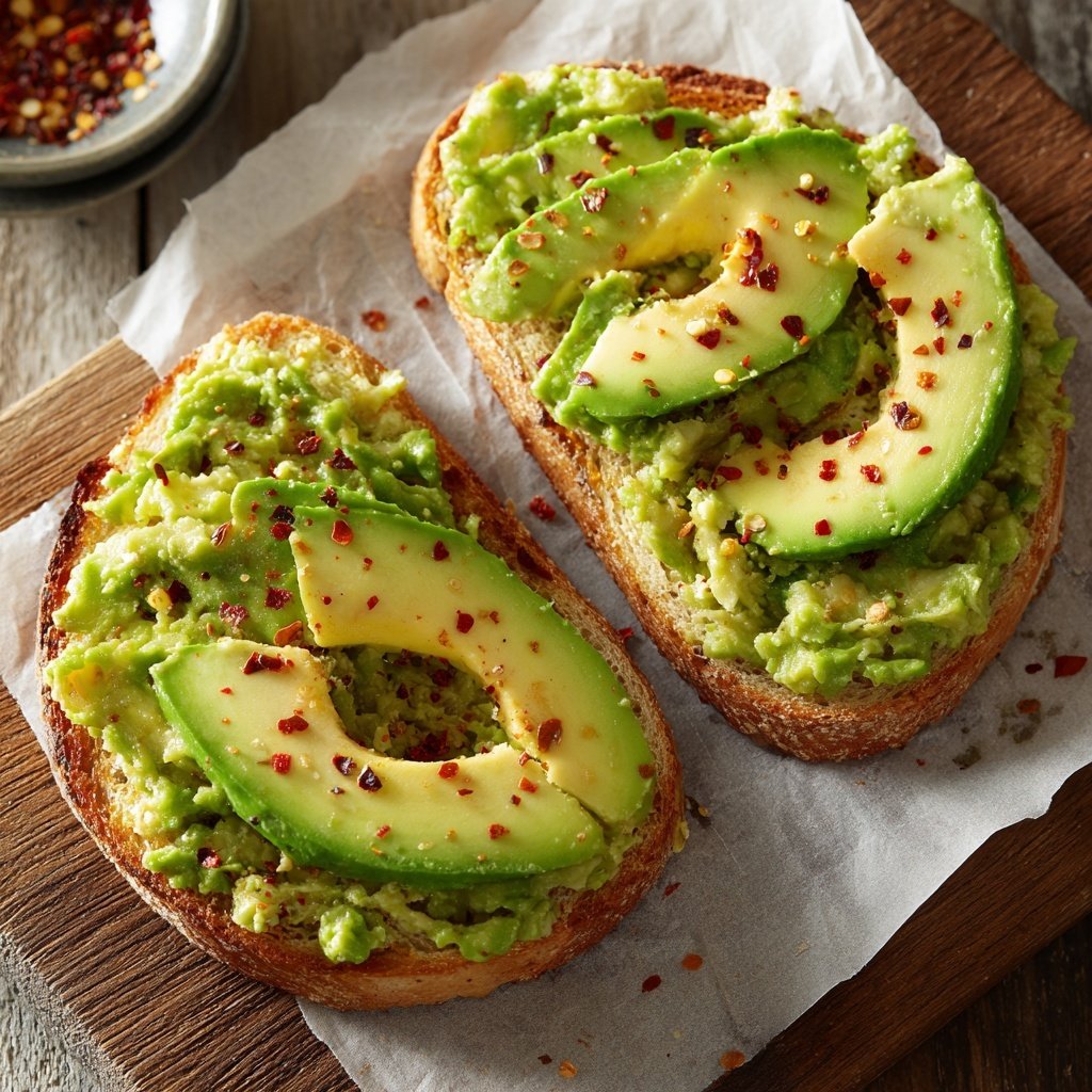 Healthy Lunch Avocado White Bean Toast