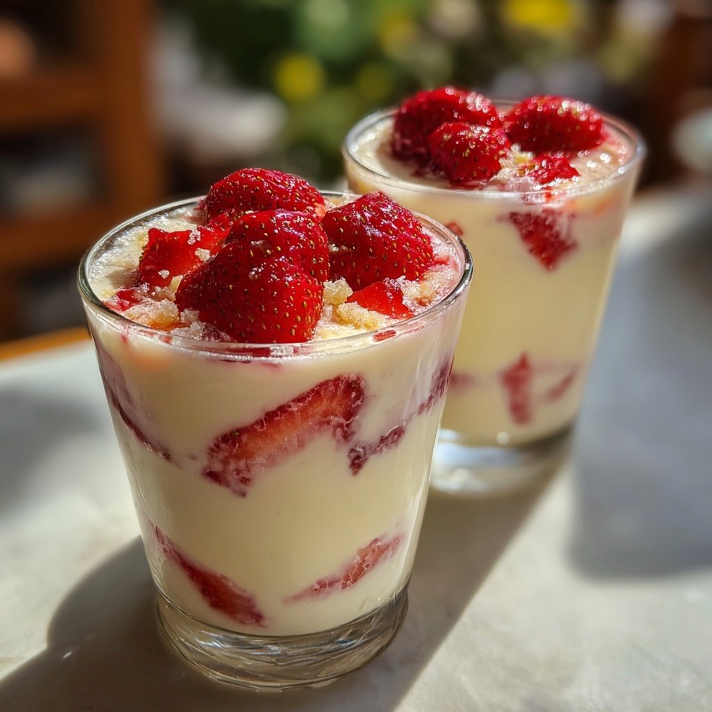 Strawberry Yogurt Breakfast Glasses